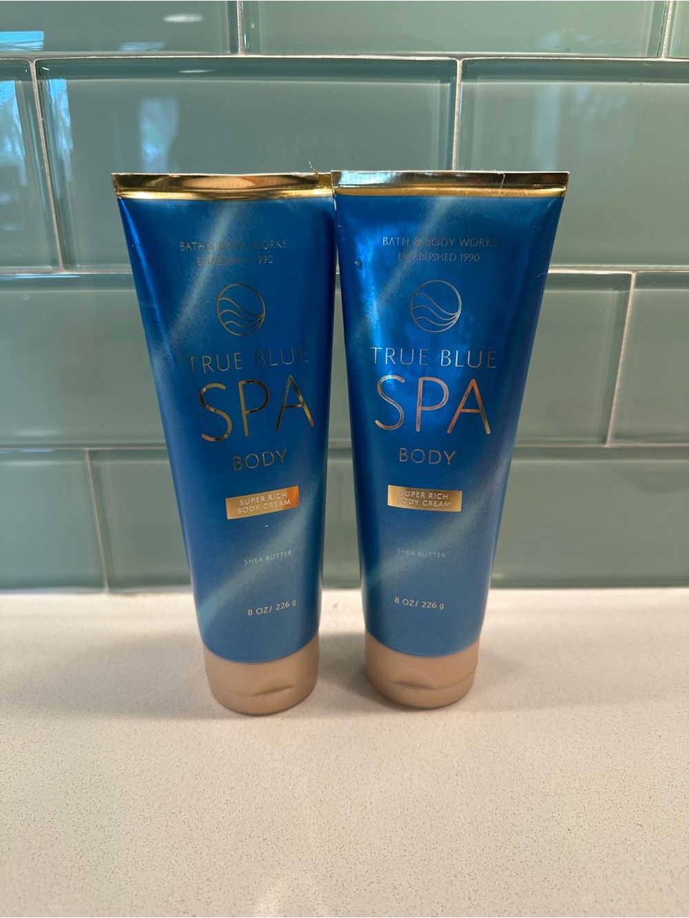 Bath & Body Works True Blue Spa Body Cream -duo